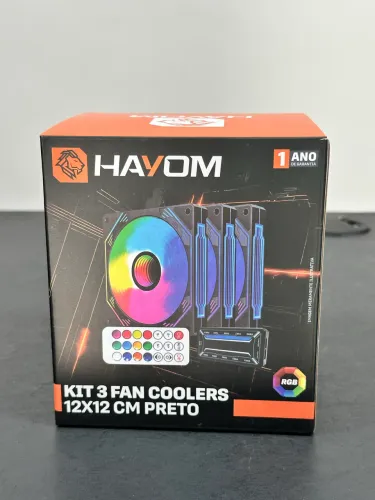 Kit 3 coolers RGB + controladora hayom