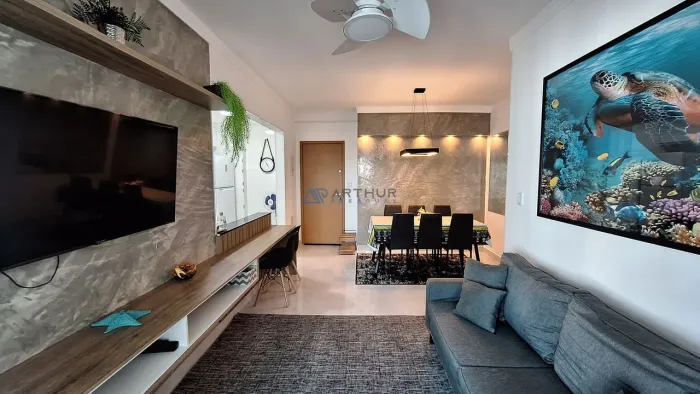 Apartamento à venda no Centro de Mongaguá com Vista Mar