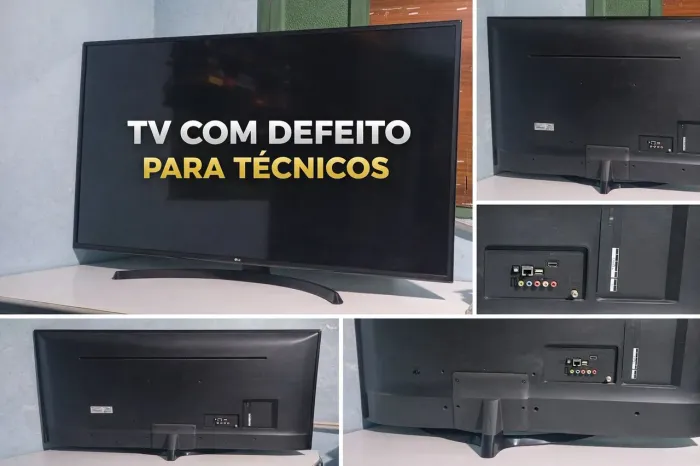 Smart Tv Lg 4k 60 Polegadas - com defeito ! Peças ou Conserto