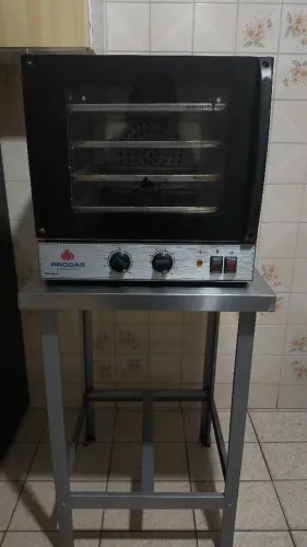 Vendo Forno Progás 127V 4 esteiras + Mesa Inox