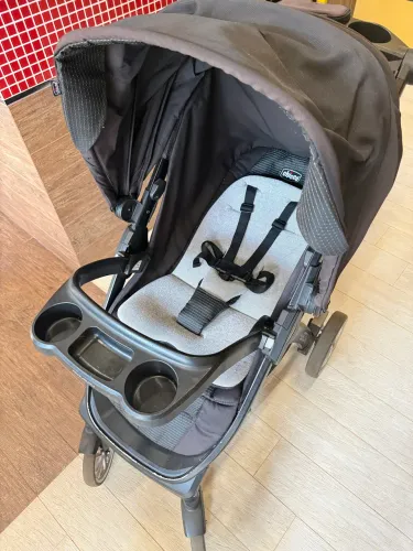 Carrinho + Bebê conforto (Chicco Bravo Travel System 3 em 1 + Bebê Conforto KeyFit)