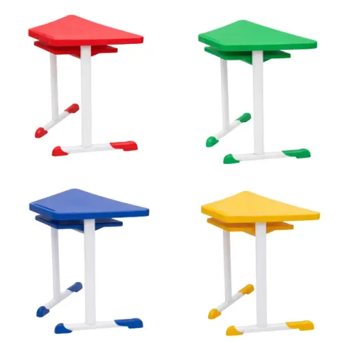 Mesa Infantil Hexagonal Com Porta Livro Ideal Para Escola Creche Cores Diversas 45803