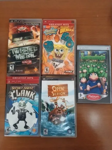 Lote de 5 jogos PSP - Usado