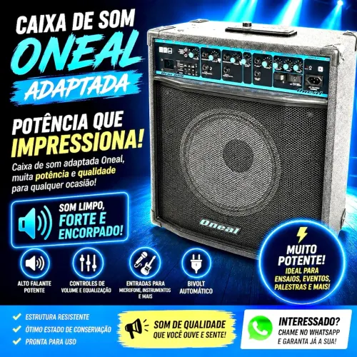 Caixa de som adaptada com rádio Bluetooth 