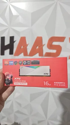Memória Ram XPG DDR5 16GB 6400MHz CL 32 RGB [Novo] 