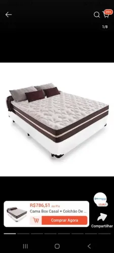 Cama casal usada