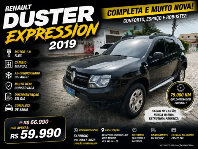 Renault Duster Expression 1.6 Hi-flex 16V Mec. 2019