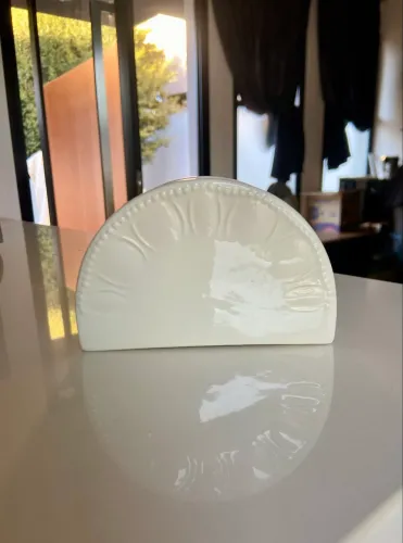 Porta guardanapos porcelana