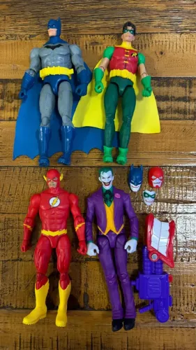 Dc Comics Premier Set Mattel - Batman Robin Flash e Joker !!!