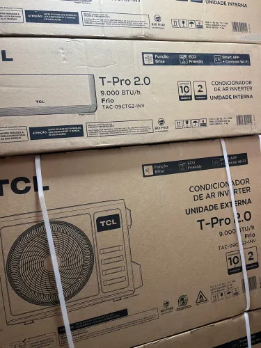 Ar condicionado TCL 9000 inverter com Wi-Fi novo t pro 2.0