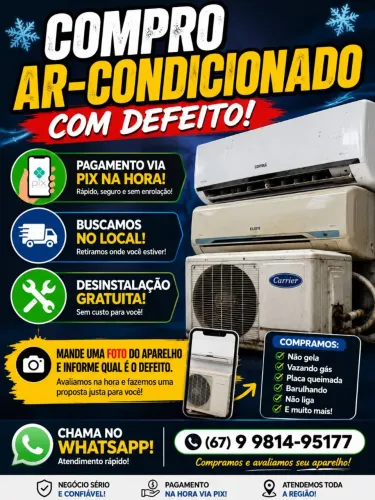 Ar condicionado com defeito