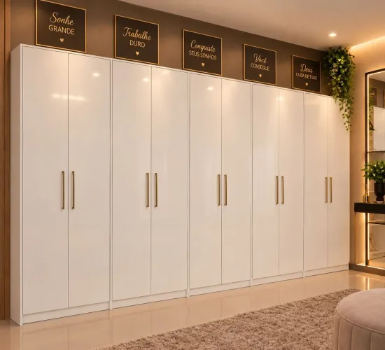 Closet com portas alongadas!