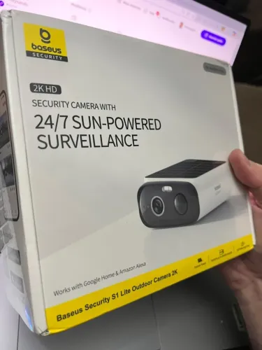 Câmera Baseus S1 Lite 2K Solar Wi-Fi IP67 - Nova Lacrada