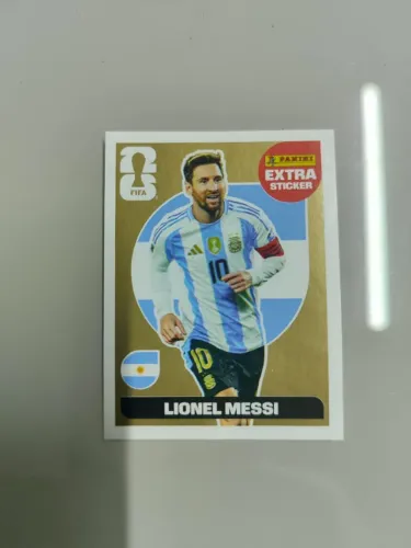 Figurinha Messi Gold