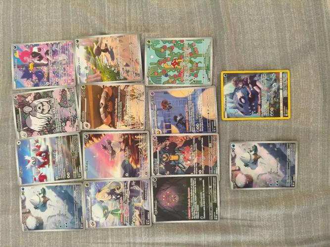 36 cartas de pokémon raras (full art, treinadores, ex)