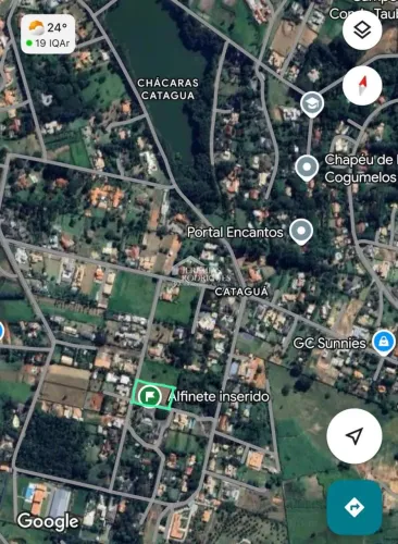 Terreno à venda no Condomínio Chácaras Cataguá em Taubaté/SP.