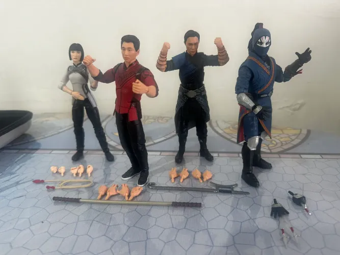 Marvel Legends - Set Shang Chi complete, 4 personagens.