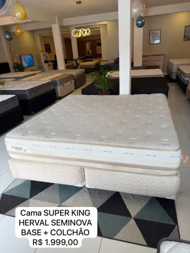 Cama Box Super King HERVAL SEMINOVA - ENTREGAMOS