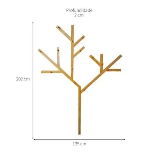 Árvore cabideiro decoração quarto infantil