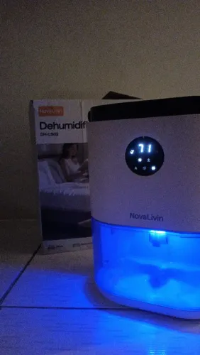 Desumidificador Digital, Compartimento de 2L | LED 7 Cores / ACEITO TROCAS