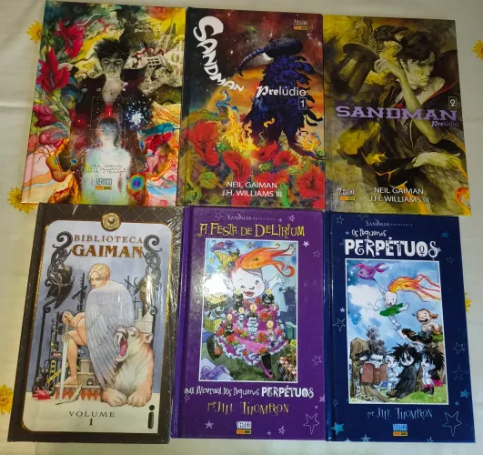 Pacote Gaiman (Preludio, Pequenos Perpétuos e Biblioteca Gaiman)