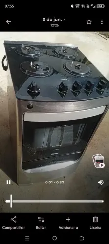 fogão Consul mesa de vidro semi novo leia tudo antes