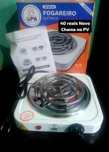 Vendo fogãozinho portátil elétrico 40 reais, retirada a combinar