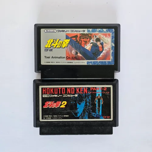 Combo Hokuto No Ken 1 e 2 Famicom Original Japonês