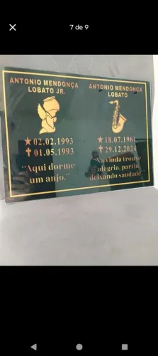 Placas dia de Finados