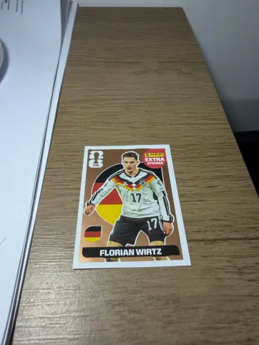 Figurinha extra rara copa do mundo 2026 FLORIAN WIRTZ