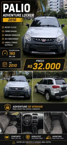 Fiat Palio Week.adv.lock.dualogic 1.8 Flex 2010