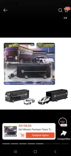 Hot Wheels Team Transport Lykan Hypersport e Euro Hauler