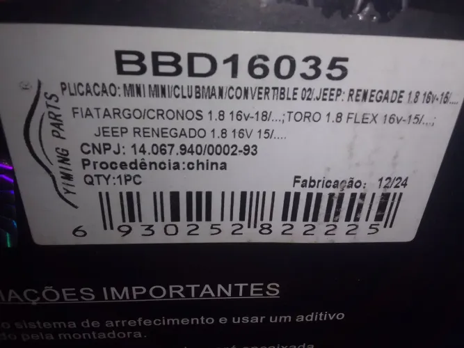 Bomba d'água da Fiat Toro 1.8 flex Argo/Cronos e Renegade nova na caixa no precinho 500