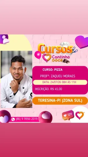 Curso de Pizza - Cantinho Doce