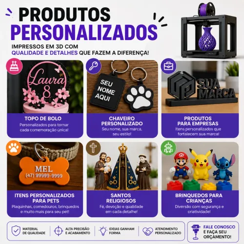 Impressão 3d lembrançinha festa topo de bolo
