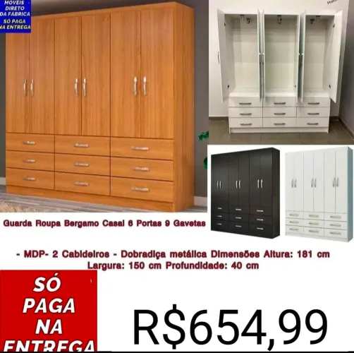 PROMOÇÃO GUARDA ROUPAS
