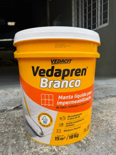 Vedapren Branco Vedacit 18 kg - Manta Líquida Impermeabilizante