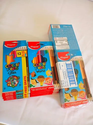 Kit com 20 caixas de Lápis de cor Maped