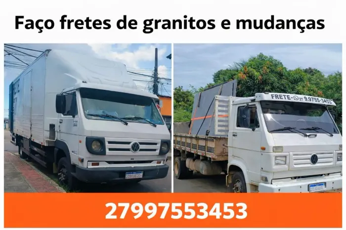 Frentes mudanças e trasporte de granitos