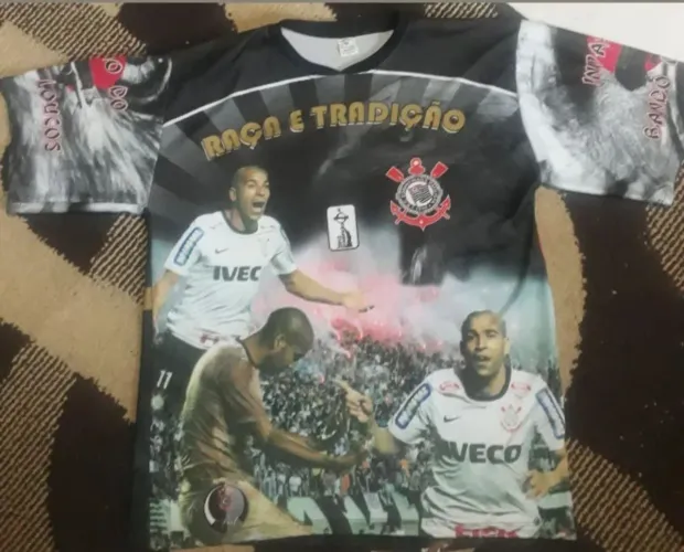 Camisa Corinthians 2012 campeão torcida libertadores  sheik
