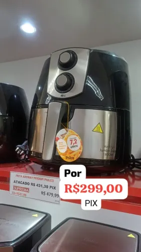Air Fryer Philco Jumbo Inox 7,2L PFR06PI