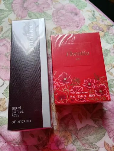 Vendo perfume lacrado Malbec e Floratta red