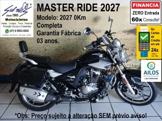 Master Ride 150 2027 0Km # ZERO entrada até 60x.# Atenção: LER Descrição Valor