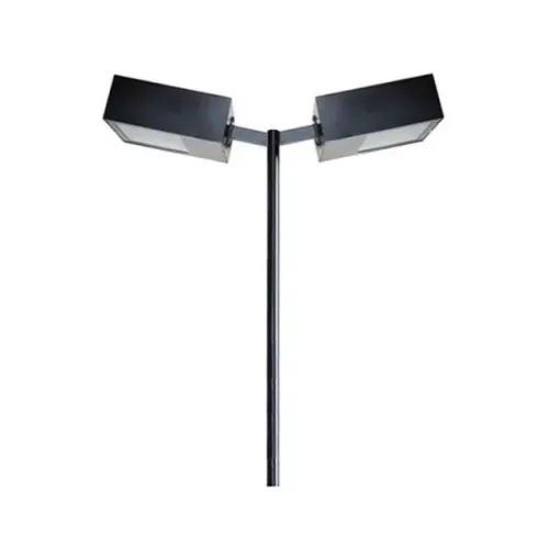 POSTE FLANGEADO GALV RETO 4MTS C/BASE PRETO
