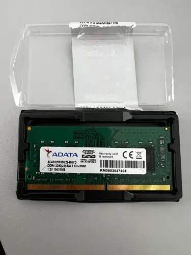 Memória RAM ADATA 8GB DDR4 3200MHz para Notebook