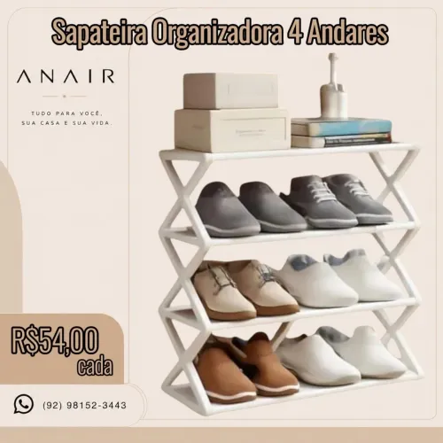 Sapateira Organizadora 4 Andares