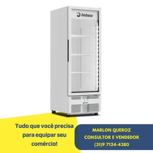 Freezer Vertical Porta de Vidro 565L Imbera