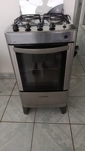 Fogão inox Esmaltec- 4 bocas