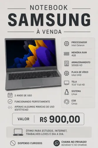 Vende-se Notebook 
