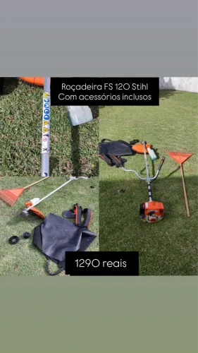 Vendo Roçadeira FS 120 Stihl com acessórios inclusos